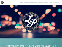 Tablet Screenshot of lapointeproductions.com